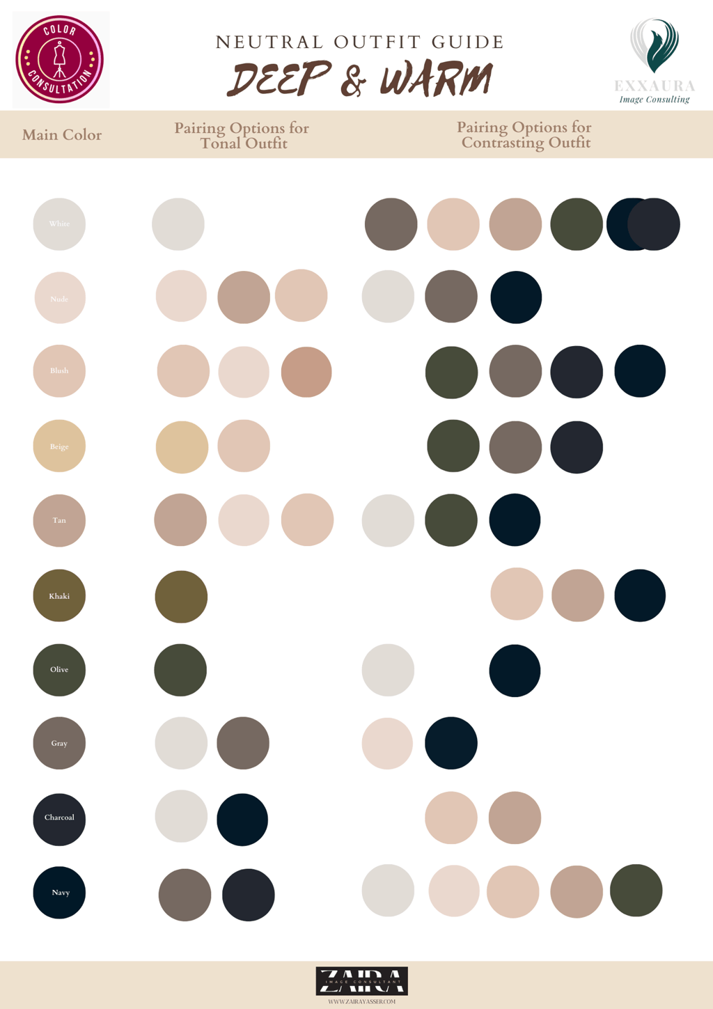 a color scheme of a color scheme of a color scheme of different colors