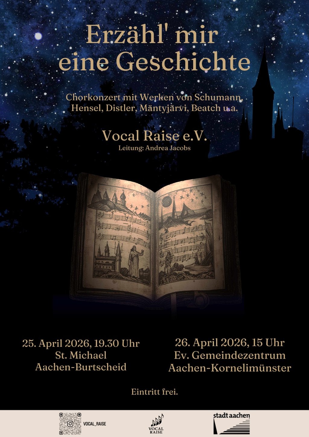 Konzertplakat "Erzähl' mir eine Geschichte"