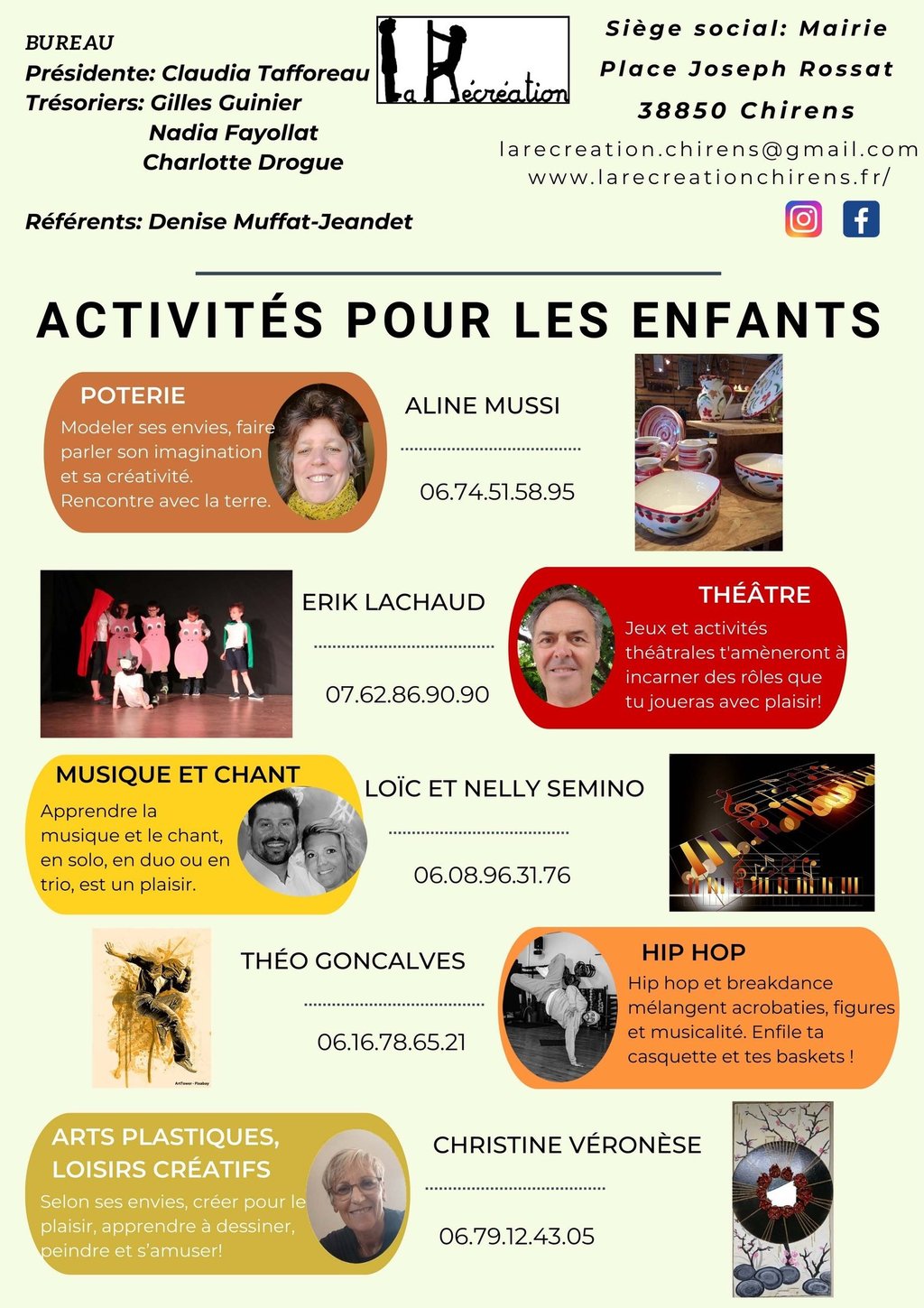 Activités enfants 2025-2026