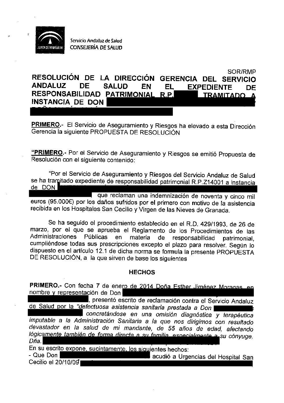 condena por negligencia médica en el tratamiento de diabetes
