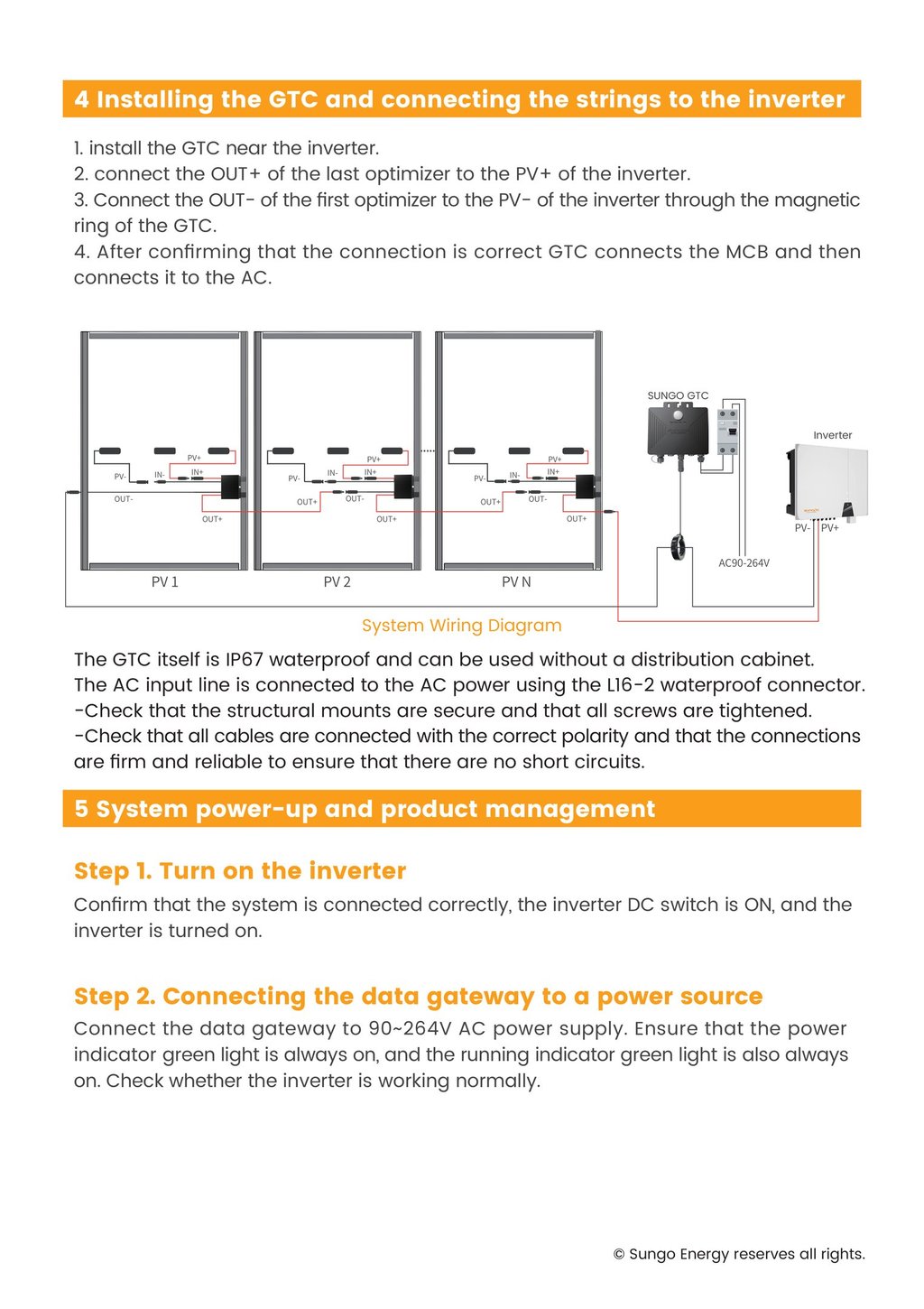 SUNGO iOPT Solar Power Optimiser and GTC Installation Manual-6