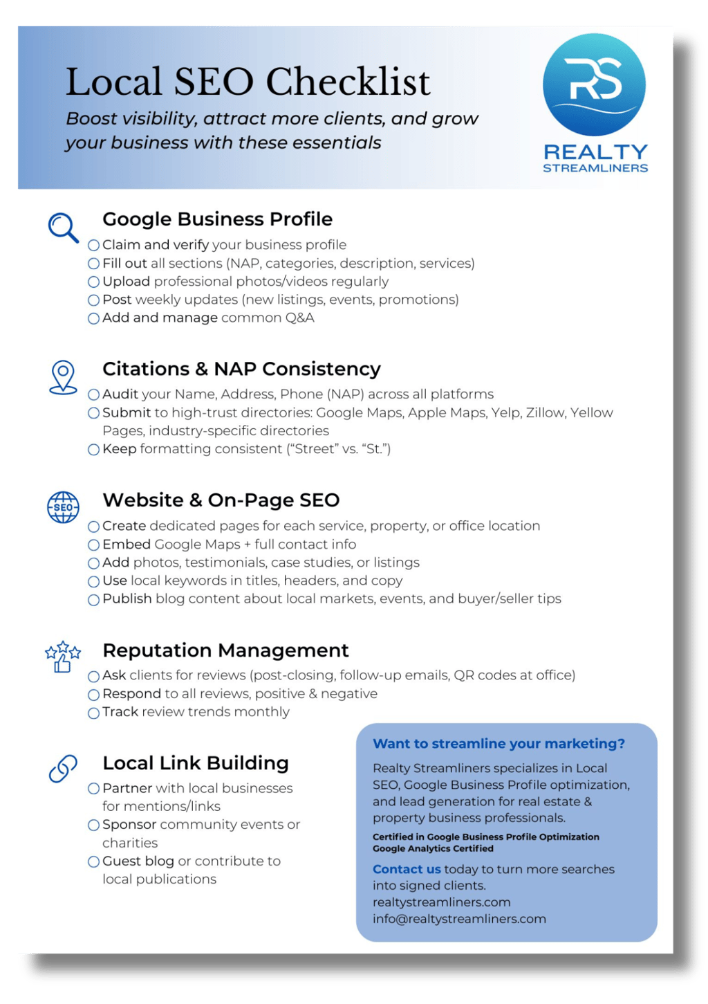 Local SEO Checklist