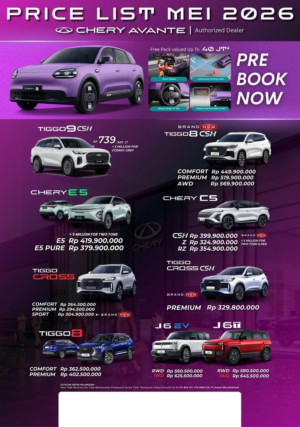 Harga Chery