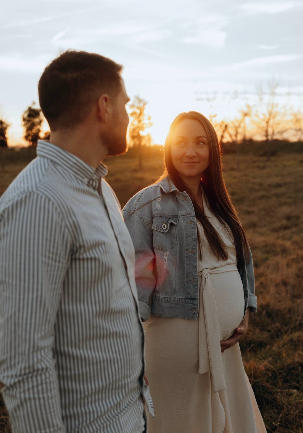 coucher de soleil photographe de grossesse toulouse et frouzins