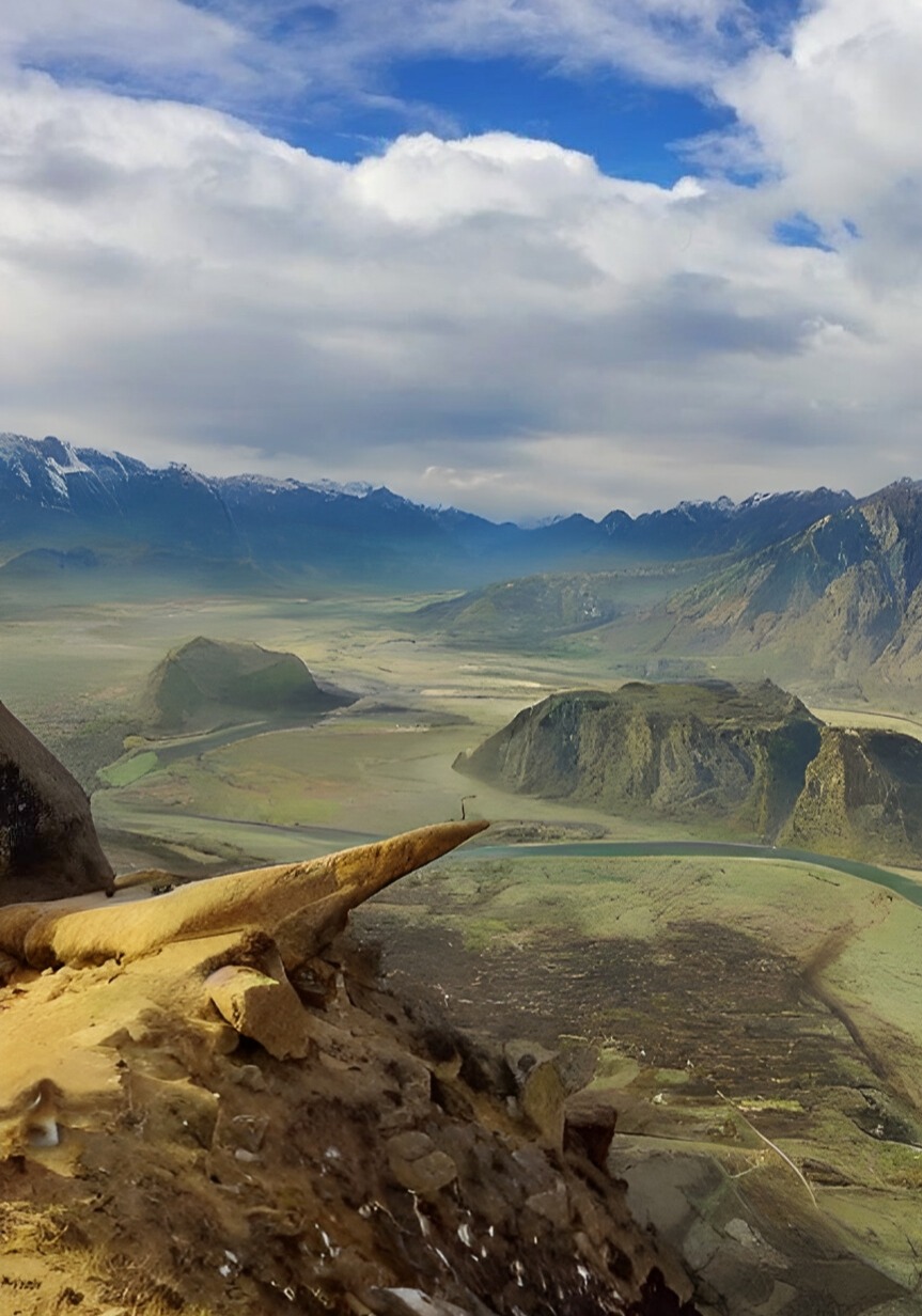 Panoramic view of marsur rock skardu