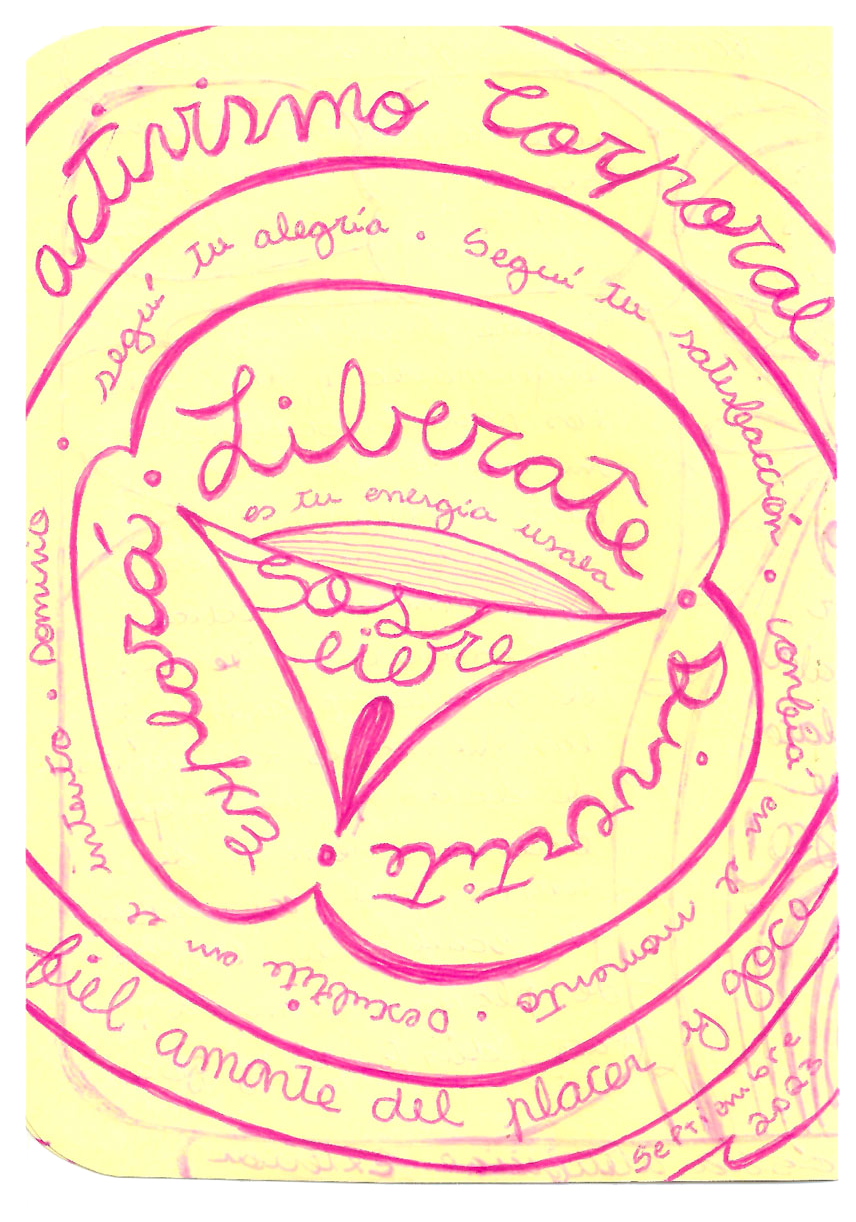 dibujo sobre activismo corporal