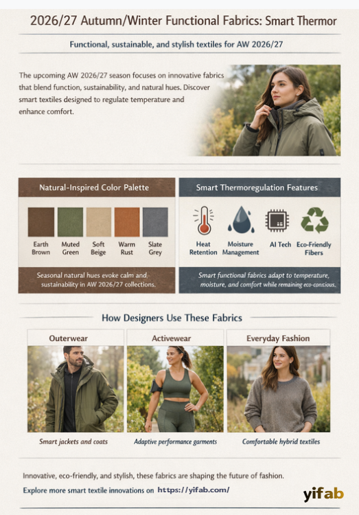 #FunctionalFabrics #SmartThermoregulation #AutumnWinter2026 #SustainableTextiles