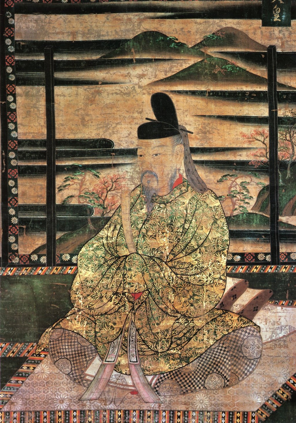 Peinture représentant l'empereur Saga