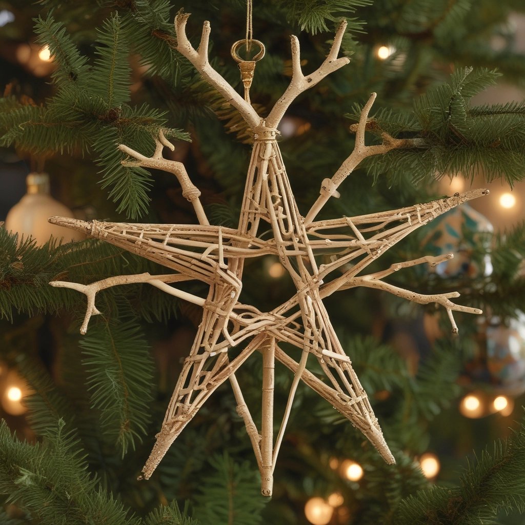 a christmas star christmas tree ornament