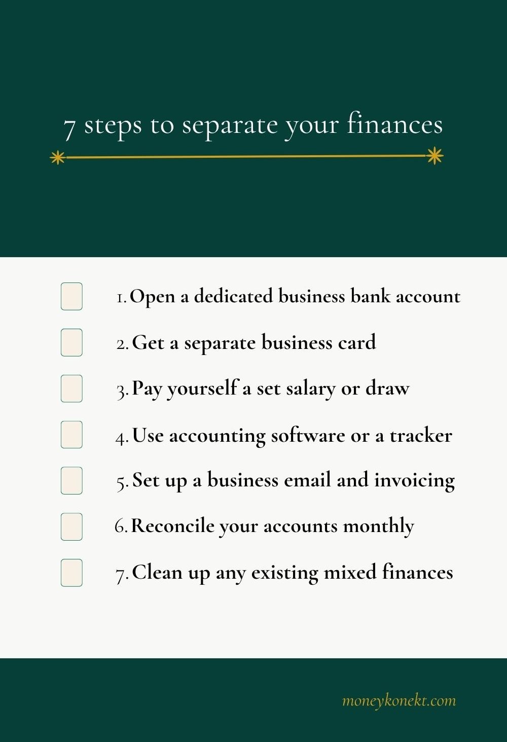 practical ways to separate personal and bank account