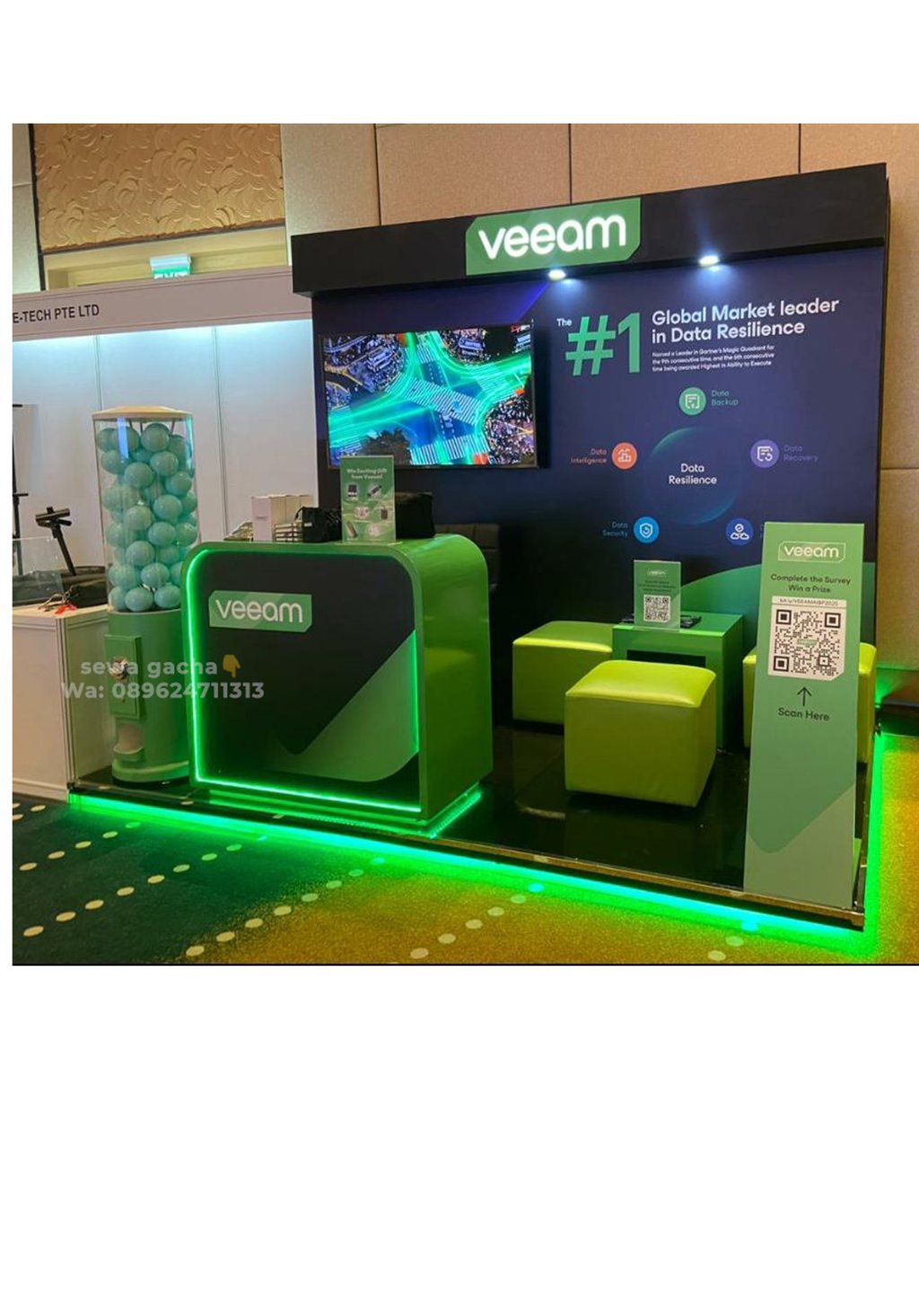 jasa penyewaan mesin gacha gachapon untuk booth event