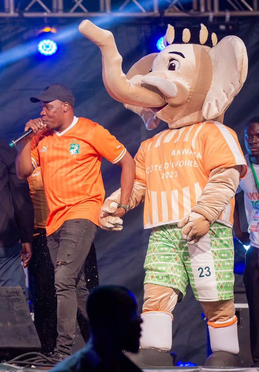 La mascottes des éléphants crées pour la CAN 2023