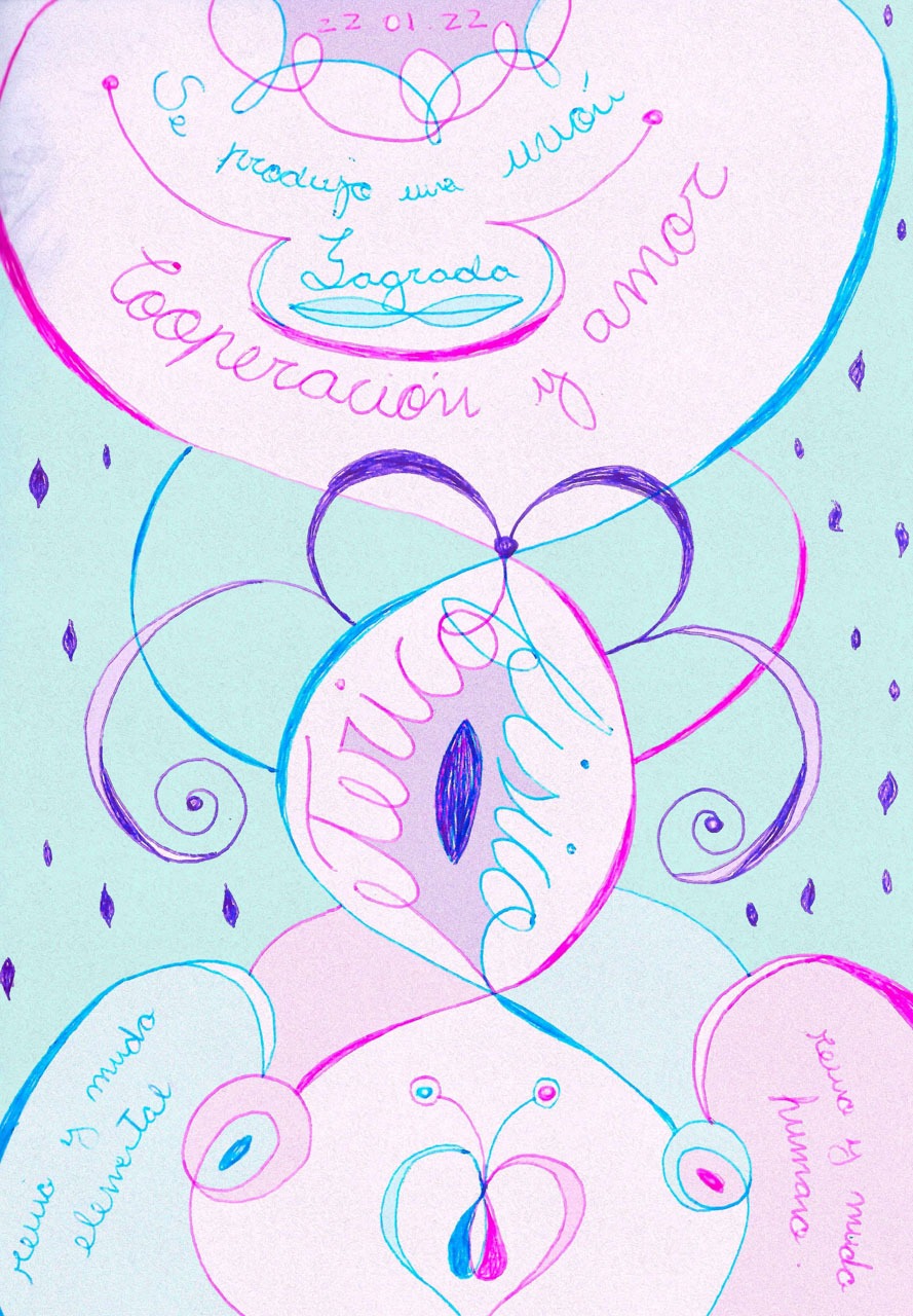 dibujo sobre el reino eterico y fisico