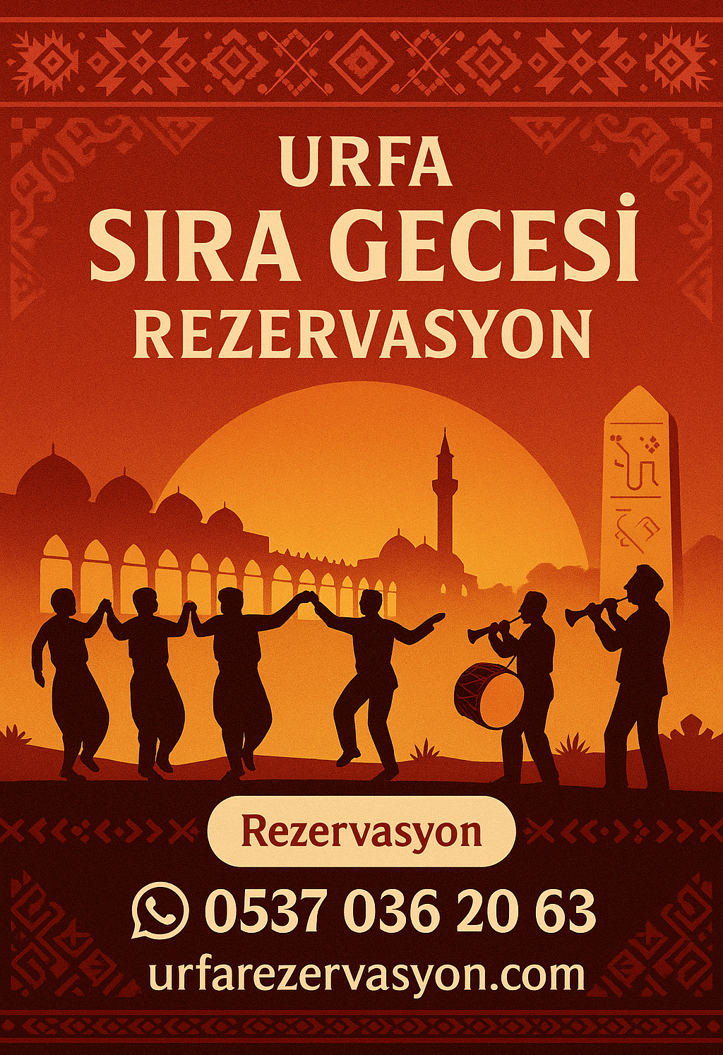 Urfa Sıra Gecesi Rezervasyon 0537 036 20 63