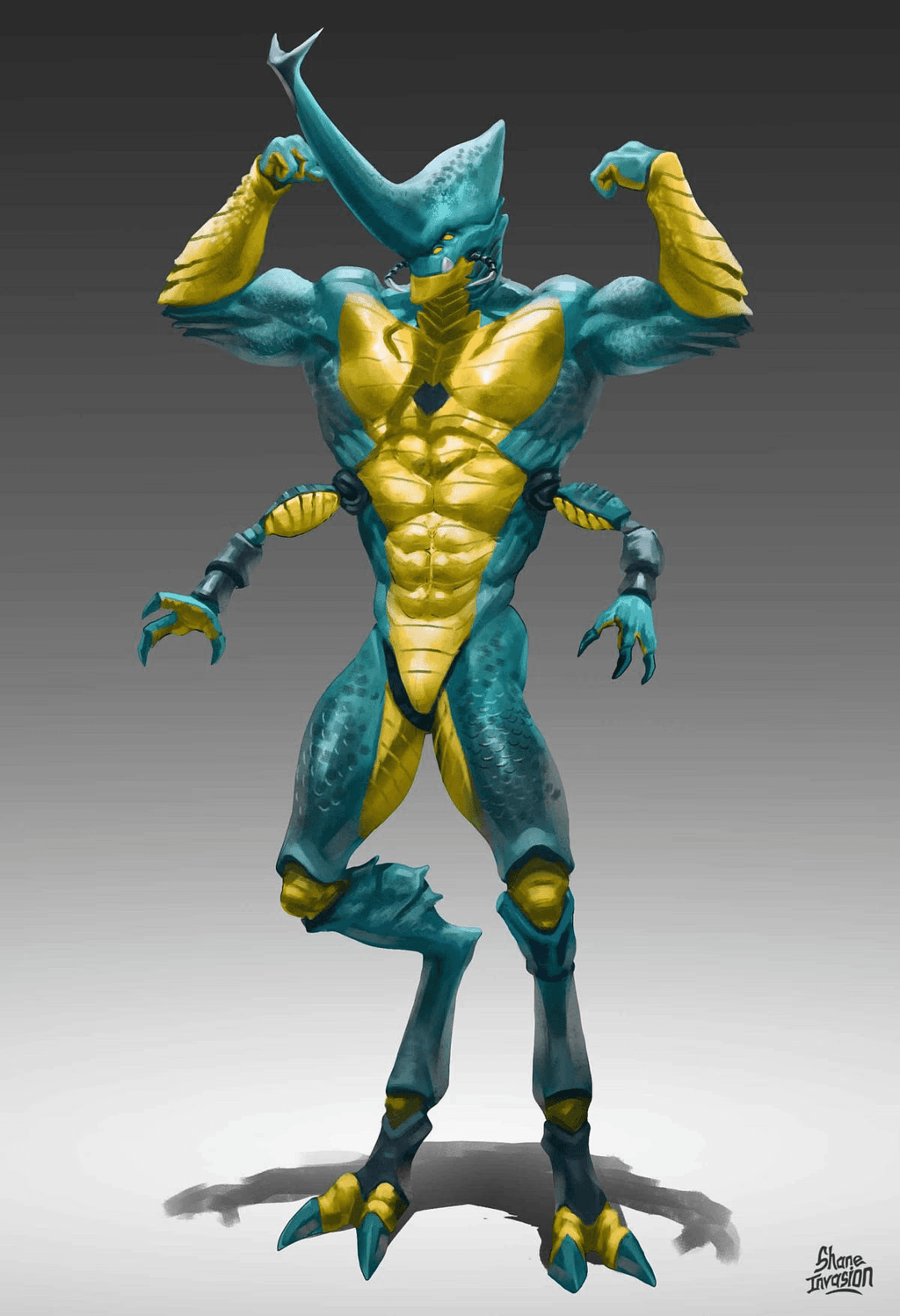 Rhino Beetle Hybrid Creature | Character Design