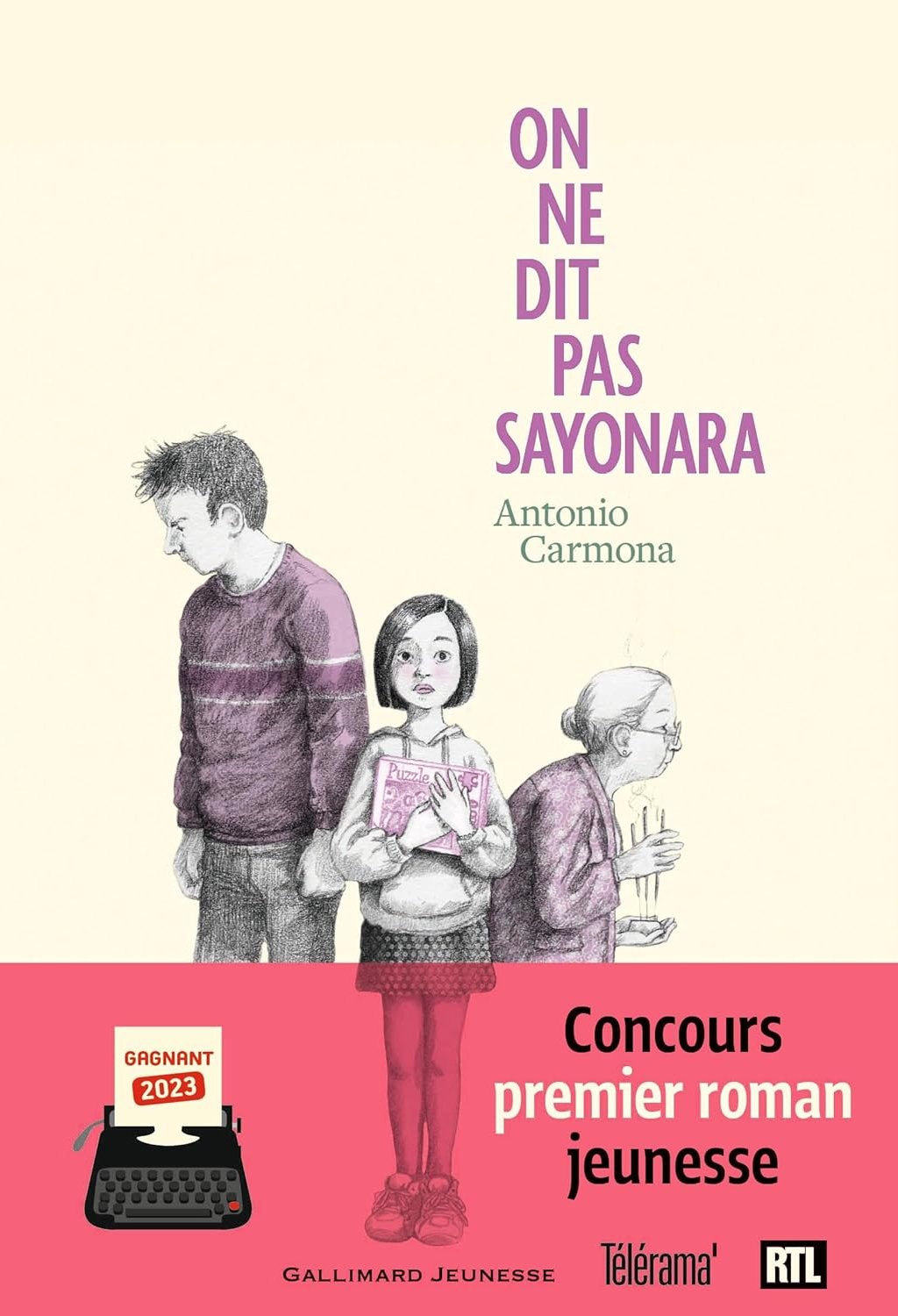 Première de couverture du roman On ne dit pas sayonara