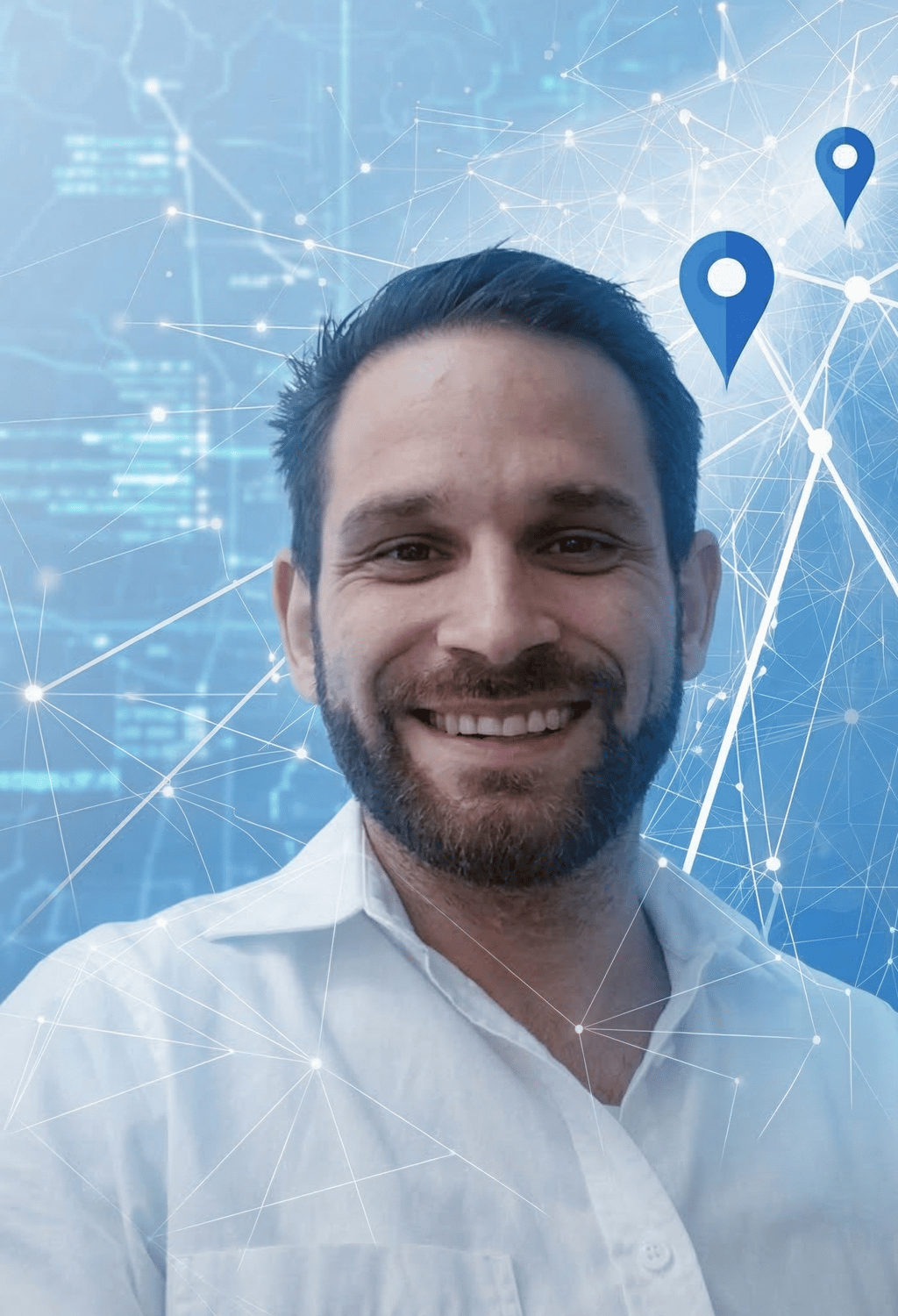 Inhaber, Patrick Angerer der freundlich in die Kamera guckt