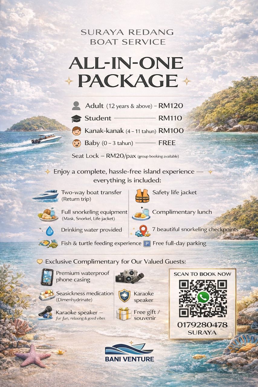 HARGA DAYTRIP REDANG ISLAND