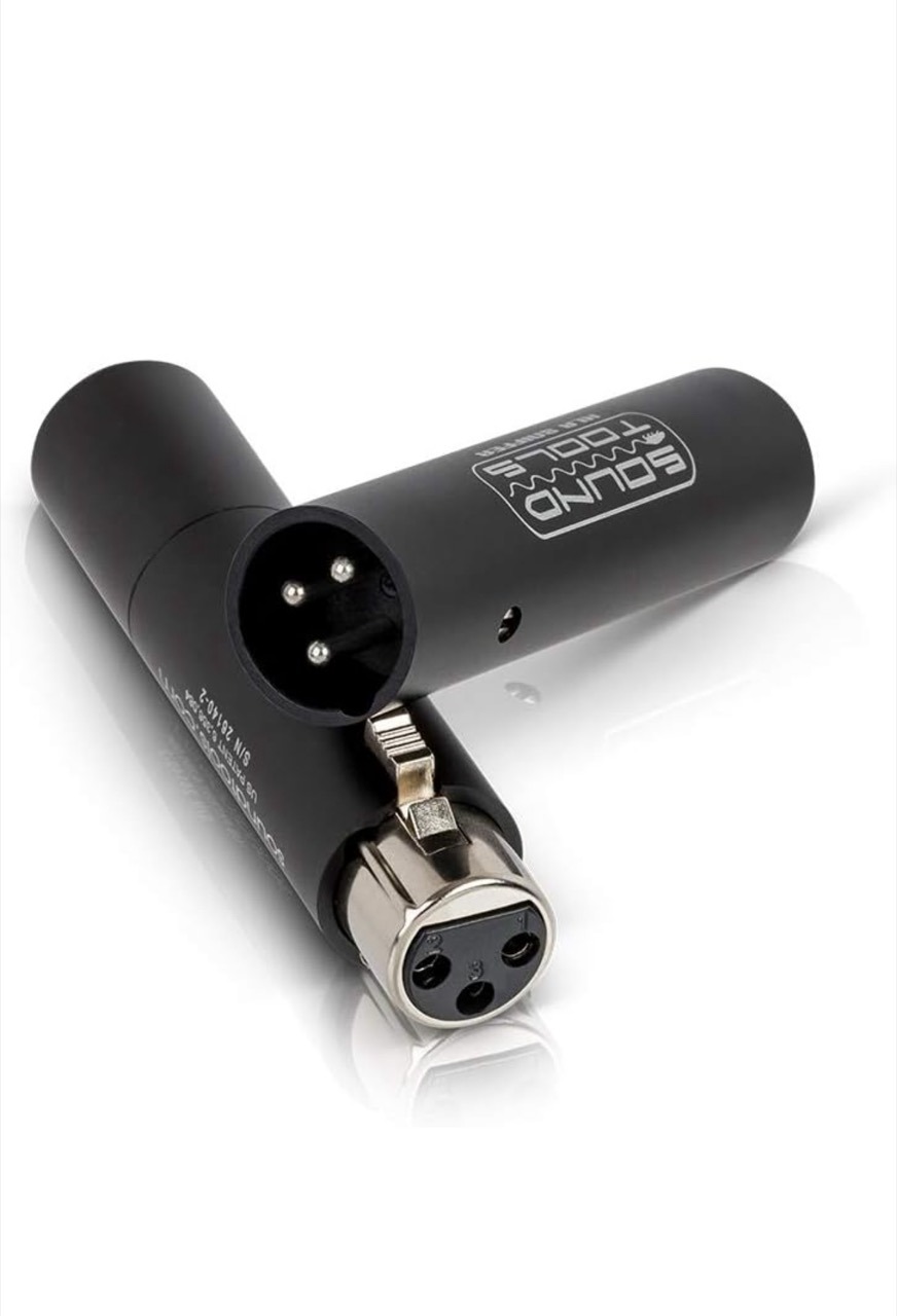 a black and white xlr sniffer