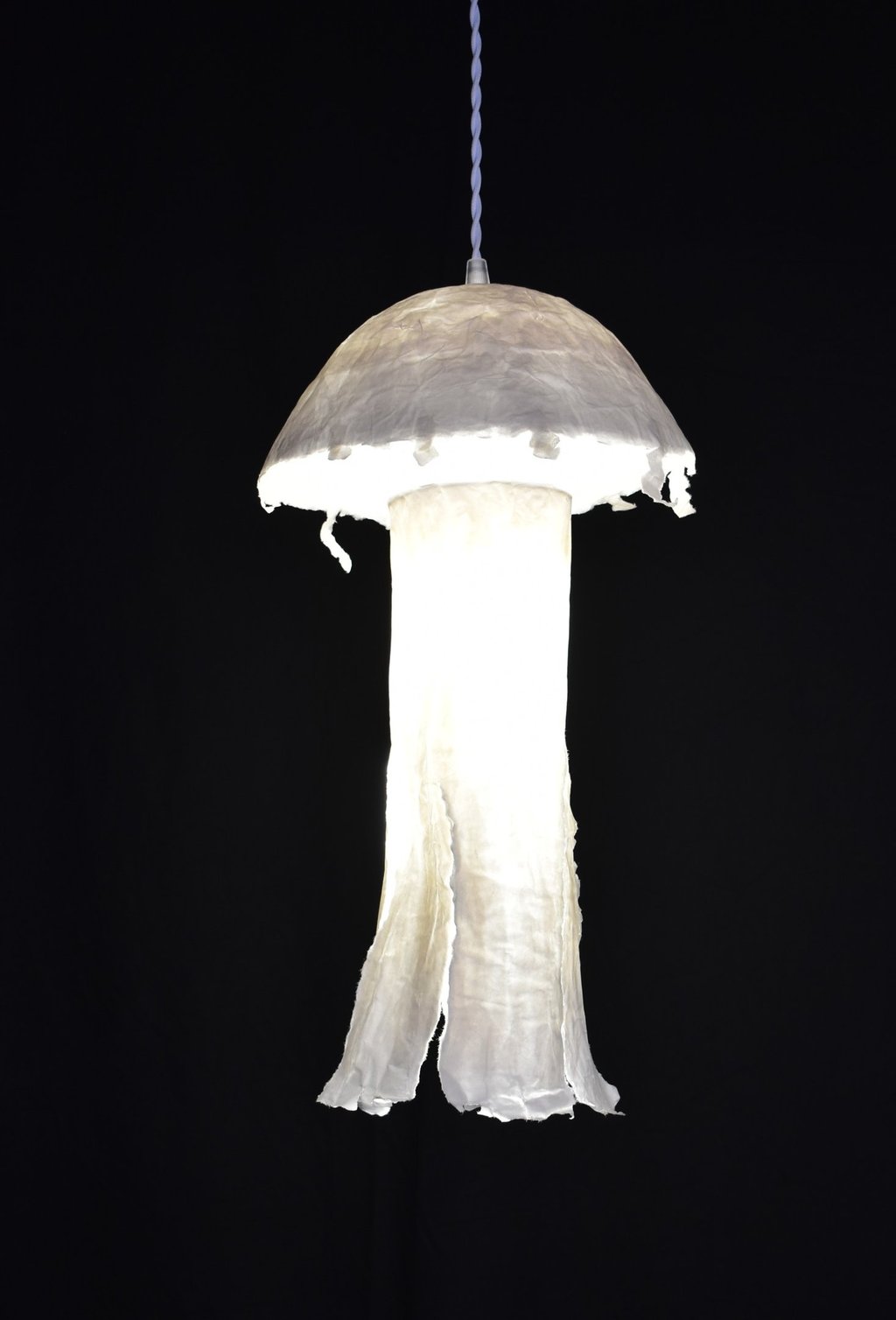 méduse suspension lumineuse papier sète