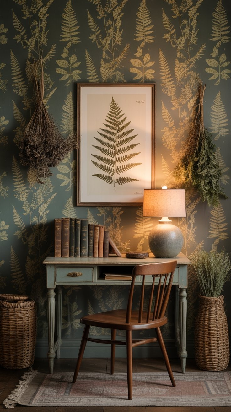 botanical vintage wallpaper 