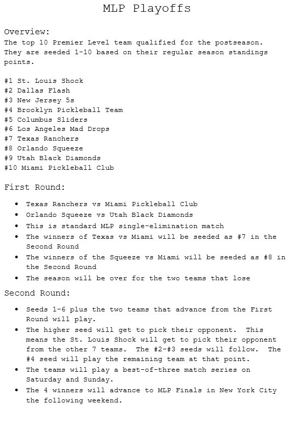 MLP Playoff San Diego | Orlando Squeeze | A Basic Overview of the MLP Playoffs