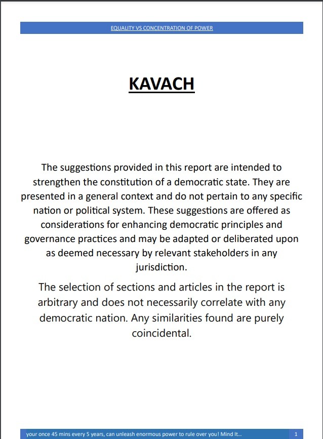 ImmrtlArts: Blog-KAWACH : A protective layer to Democratic Equality