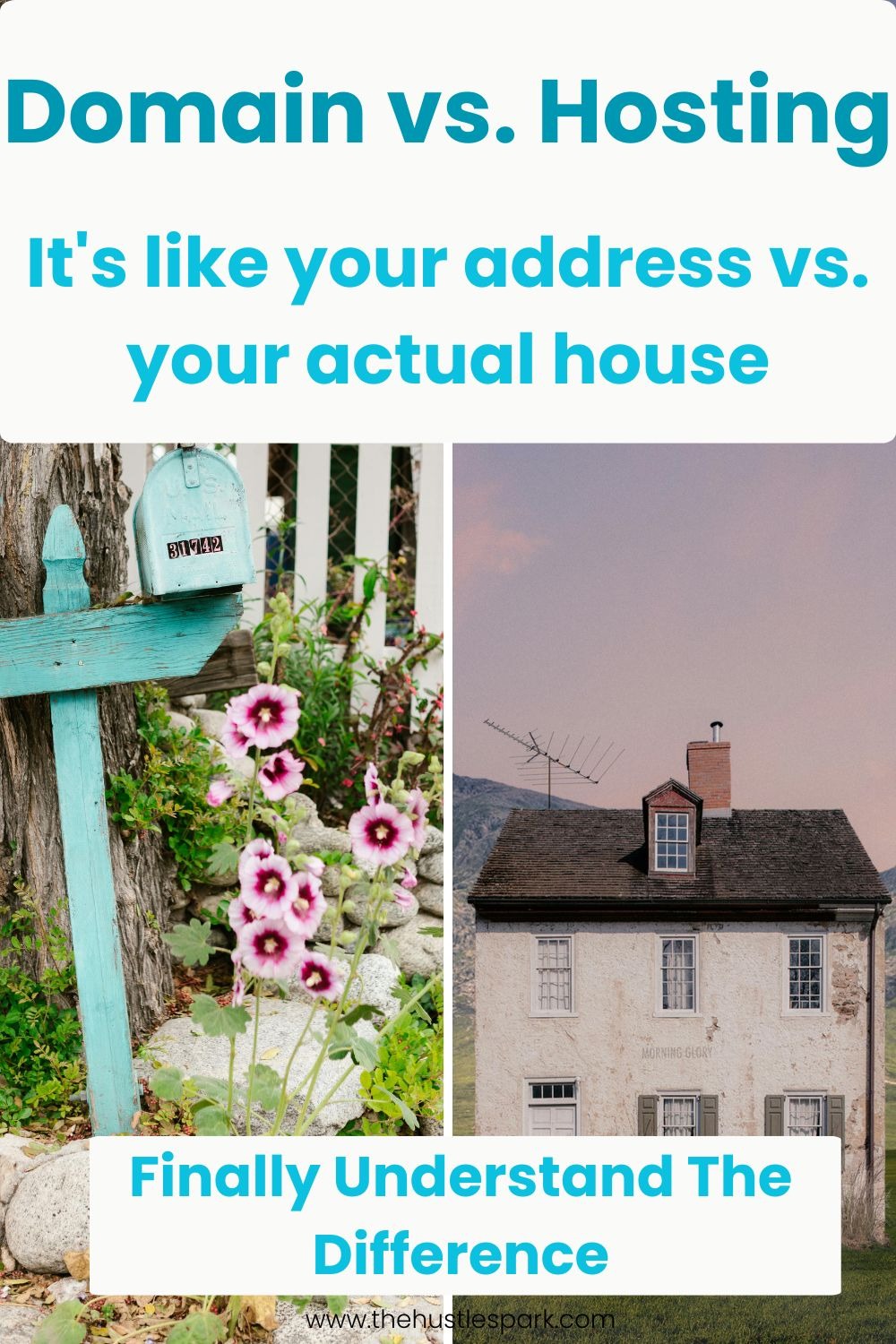 the difference between domain and hosting 