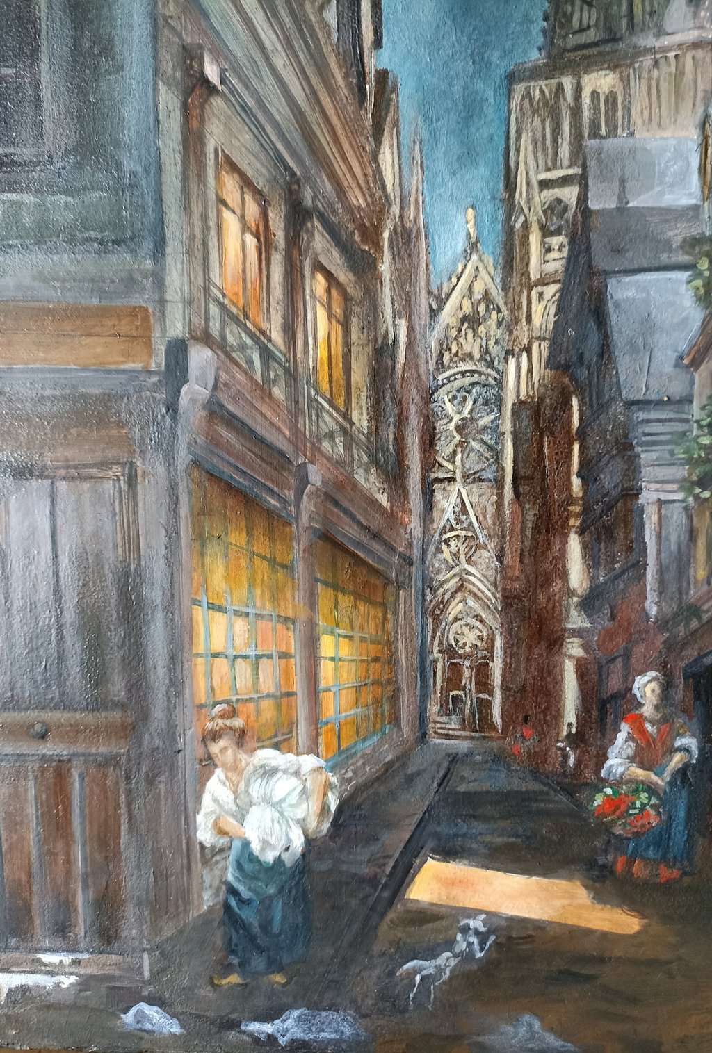 Tableau de Gabriel MARTIN (1842-1922) restauré par France Cruse.