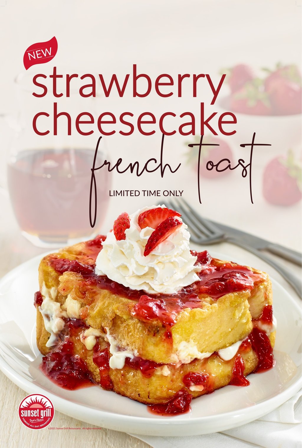 Strawberry French Toast POP Poster by Katherine Widziak