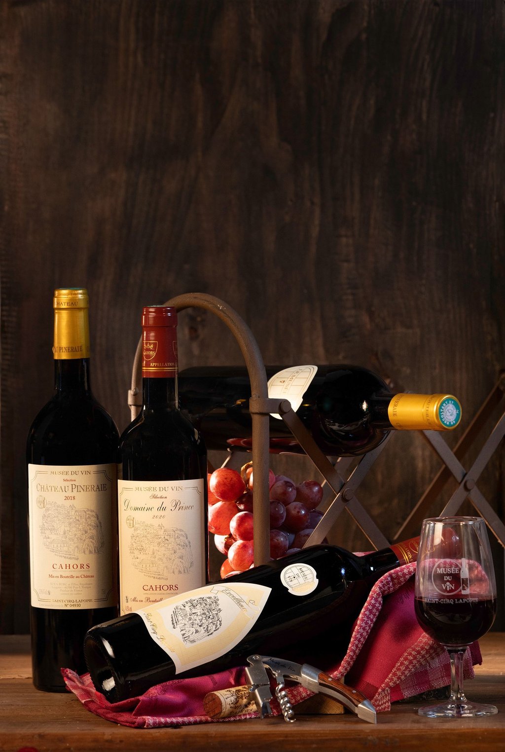 Vin de Cahors : Château Pineraie, Excellence du Musée, Cuvée du Musée, Domaine du Prince