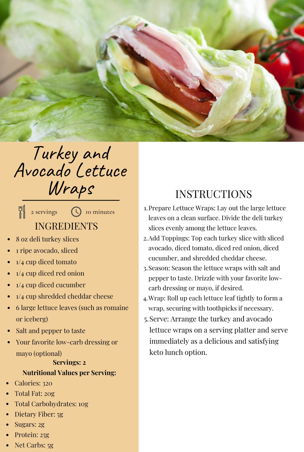 a recipe for turkey and turkey wraps