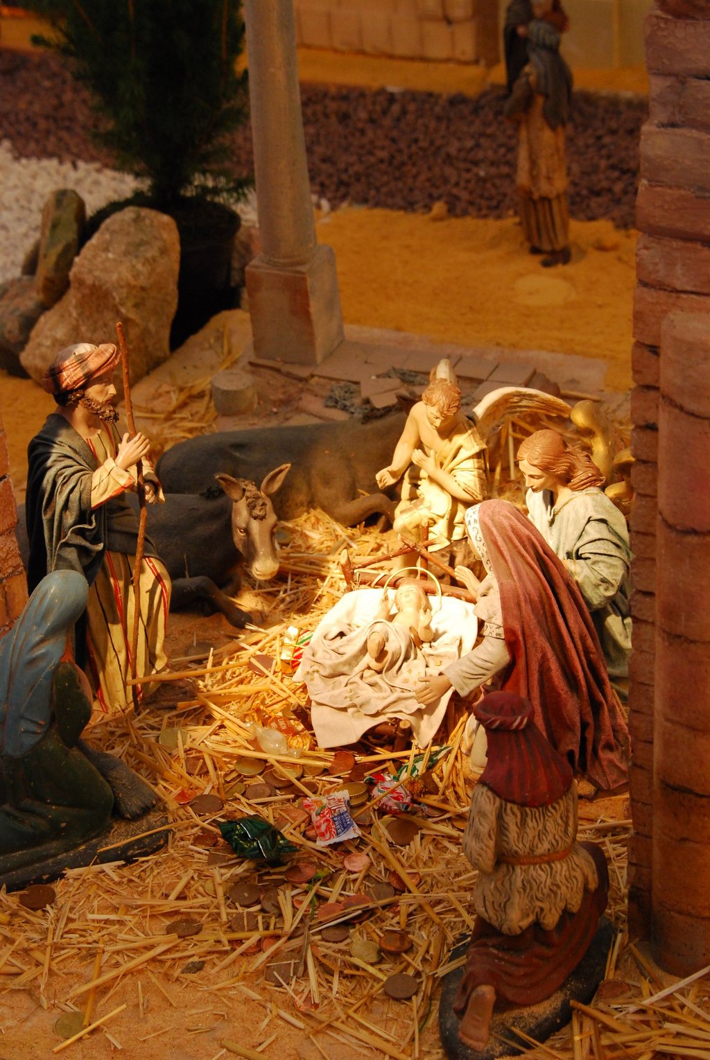 Detail of the municipal nativity scene in the city of Murcia. Photo by Felipe Ortega.