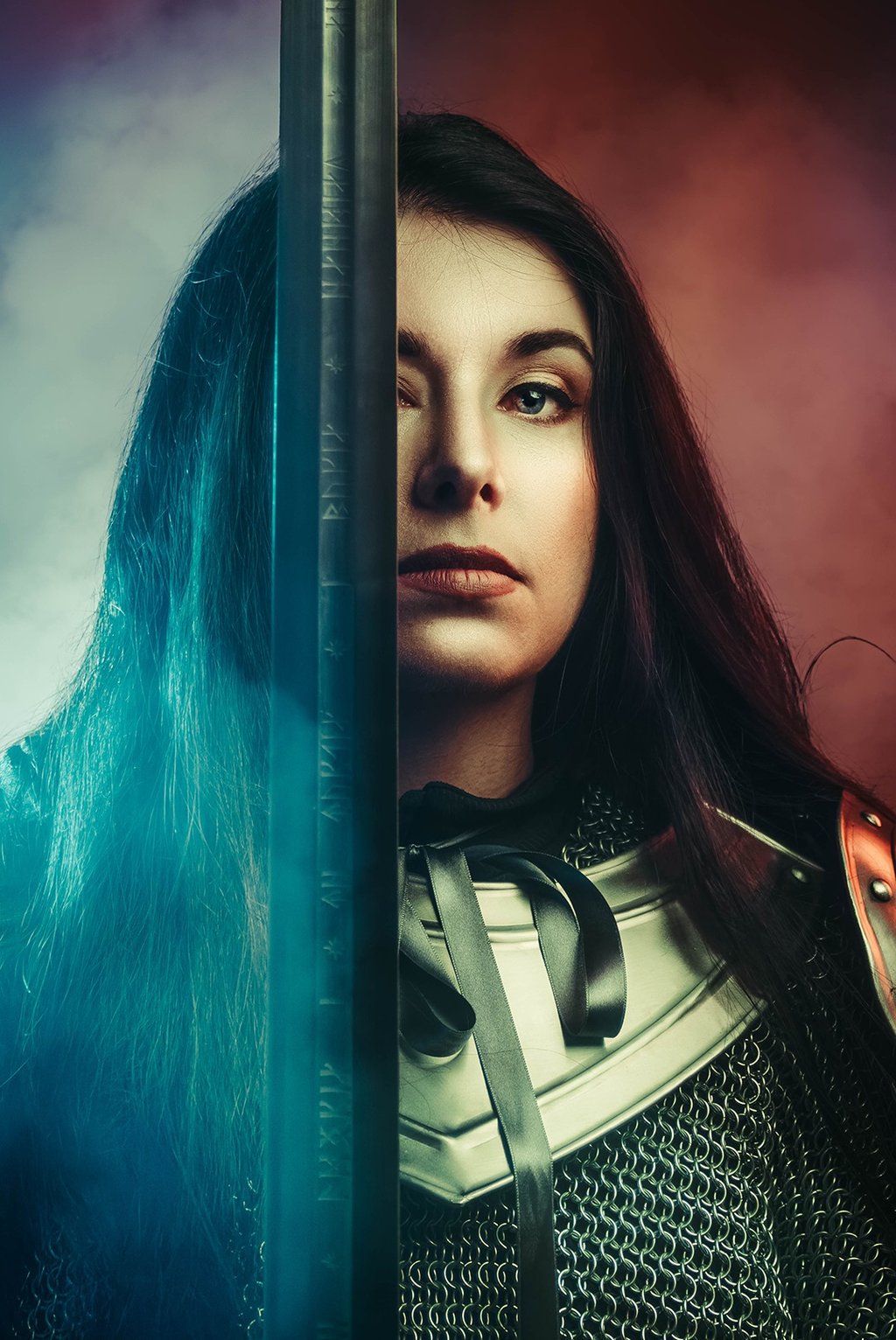 Photo portrait studio pendant une séance qui ferait palir les fans de tolkien, capturez à Pau