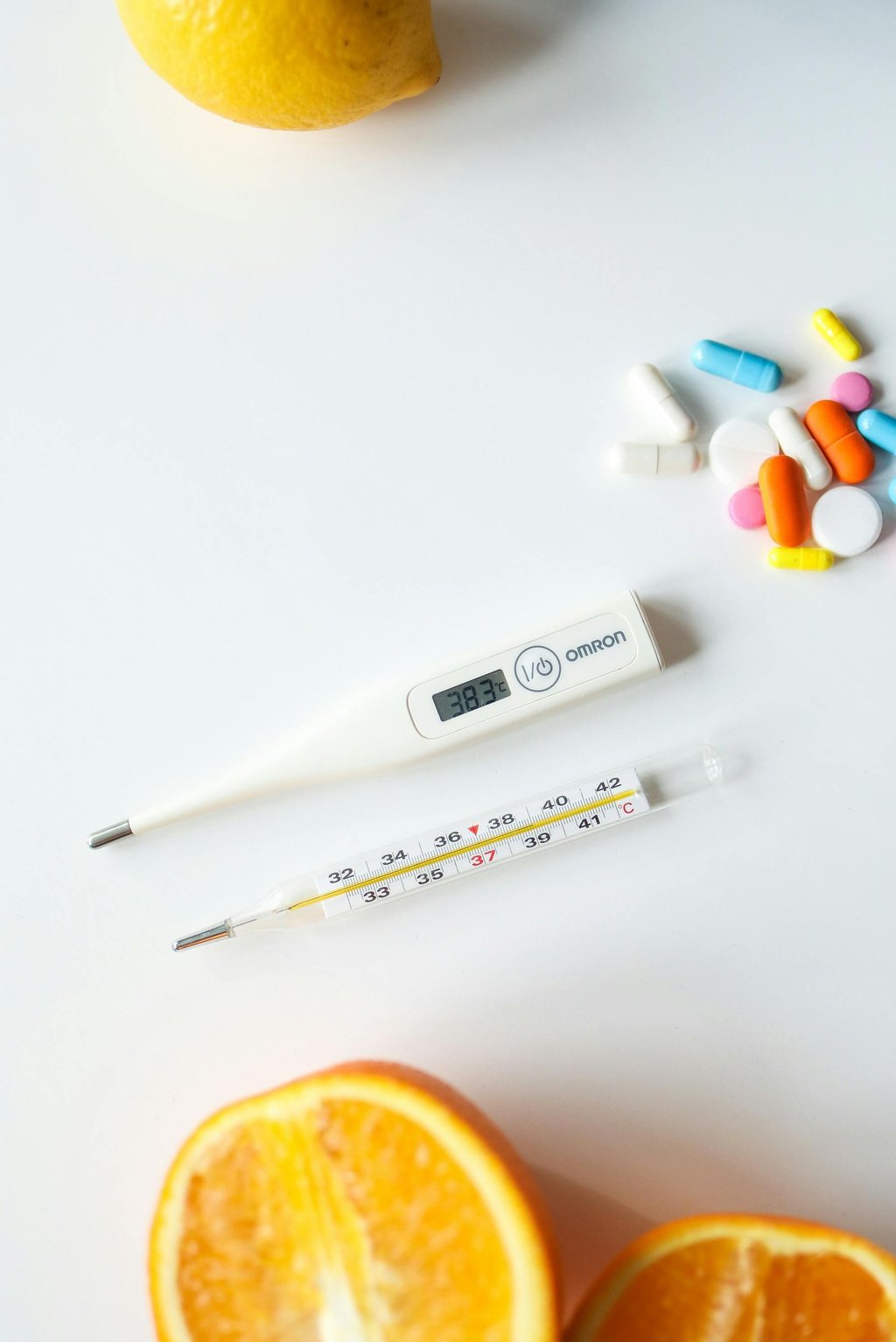 Digital and traditional thermometers