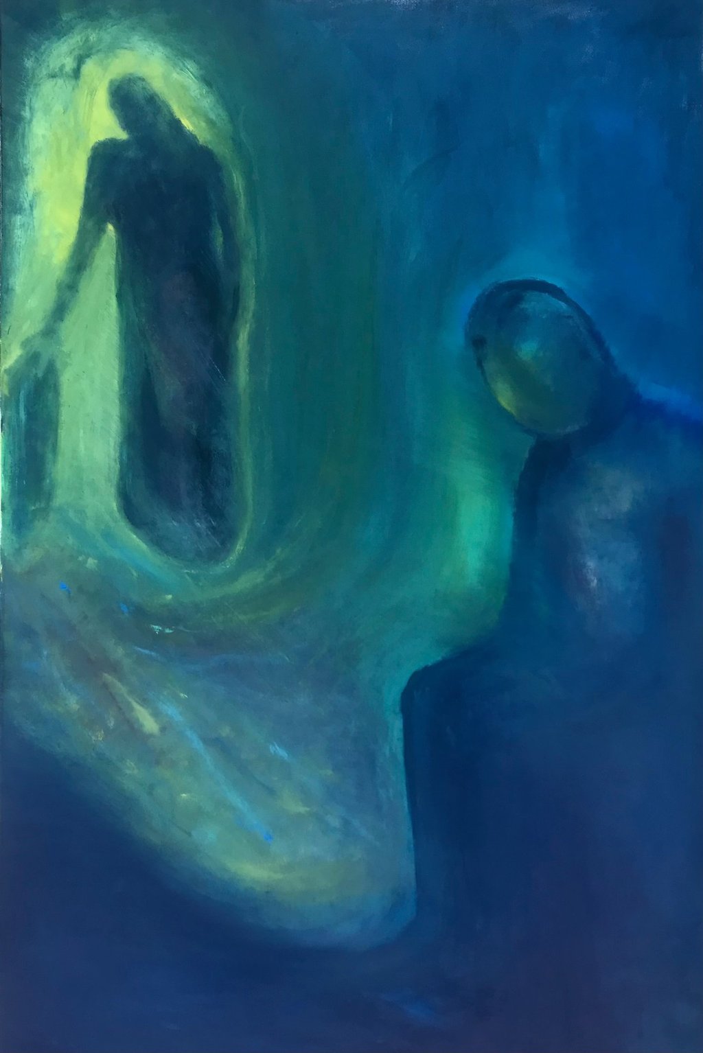 Separation oil painting by Lina Mikuzyte Lithuania