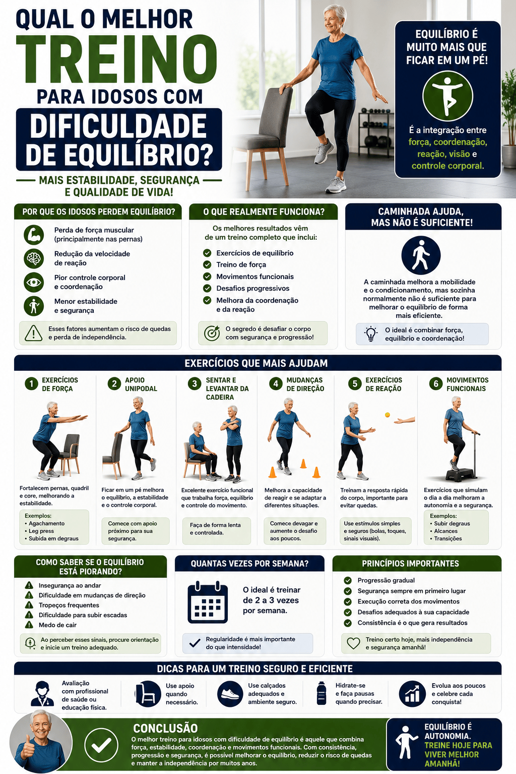 qual o melhor treino para idosos com dificuldade de equilibrio