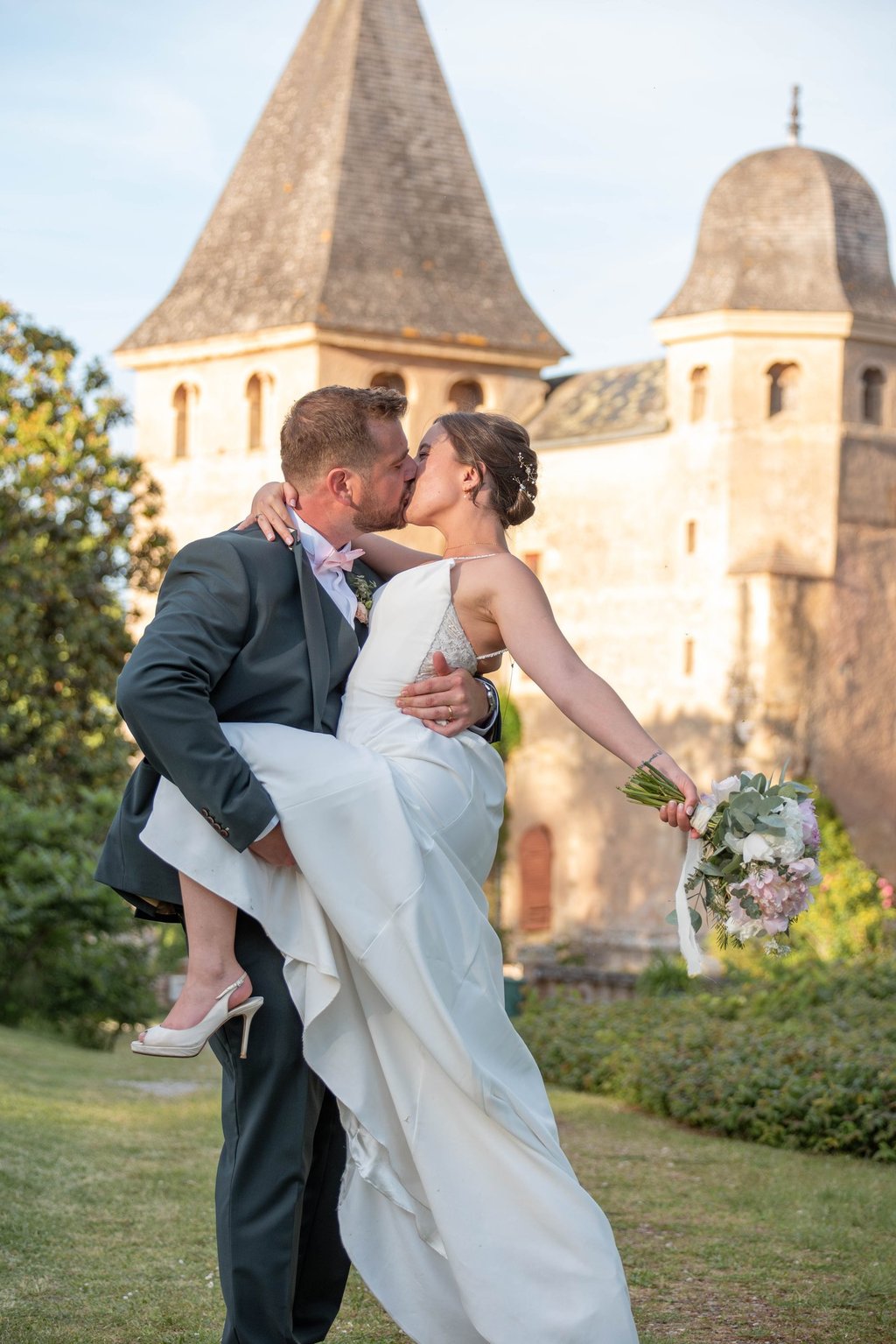 Séance couple mariage chateau de caumont