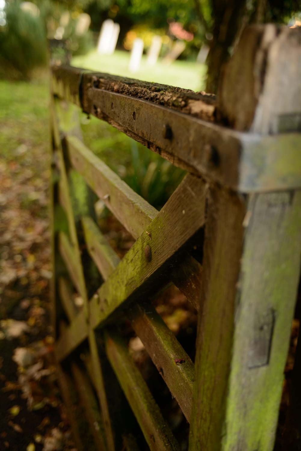 Wooden gate to the churchyard at Duxford. Fine art digital photography. Creator: Slawek Dejneka