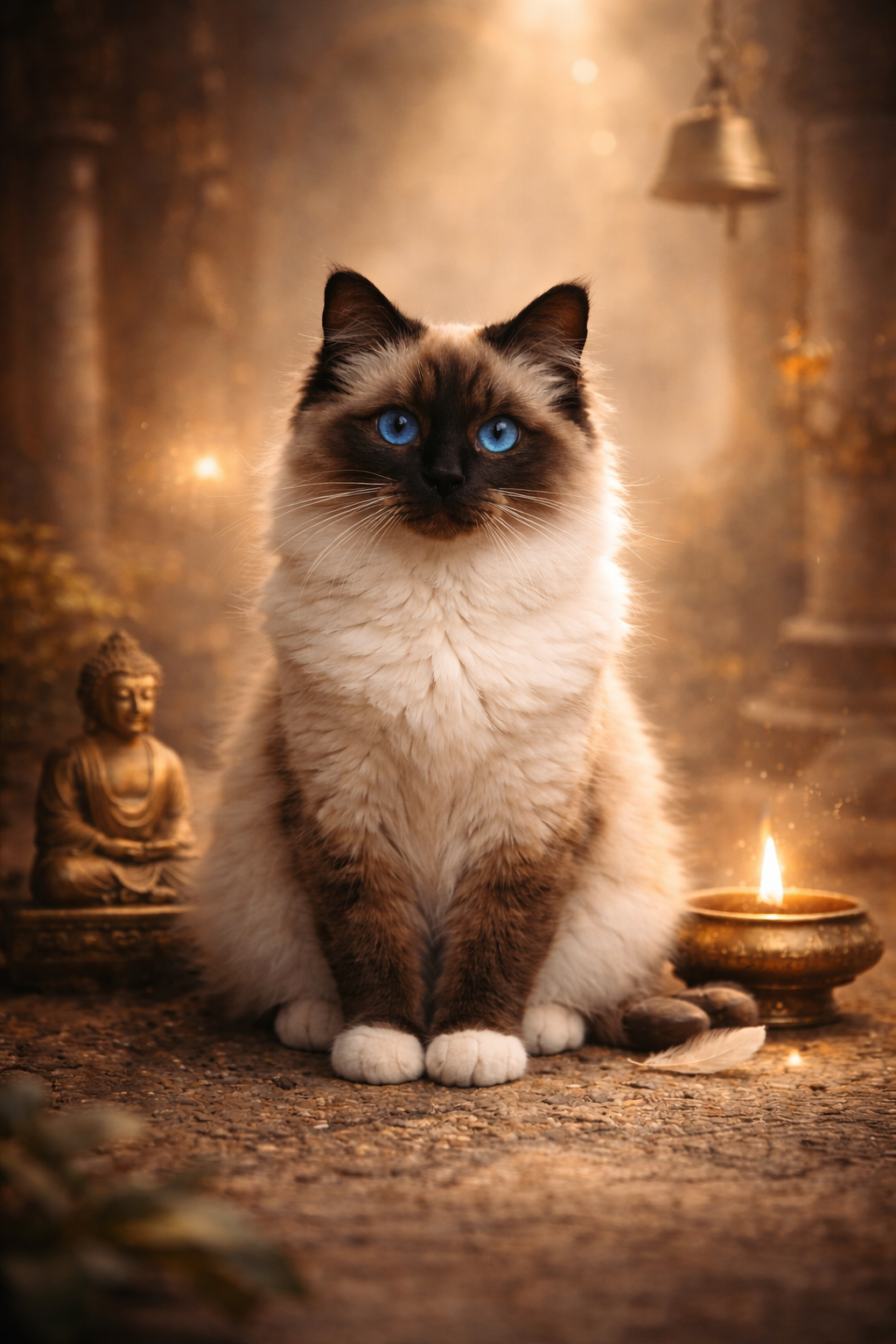 Sacré de Birmanie Seal Point - Légende