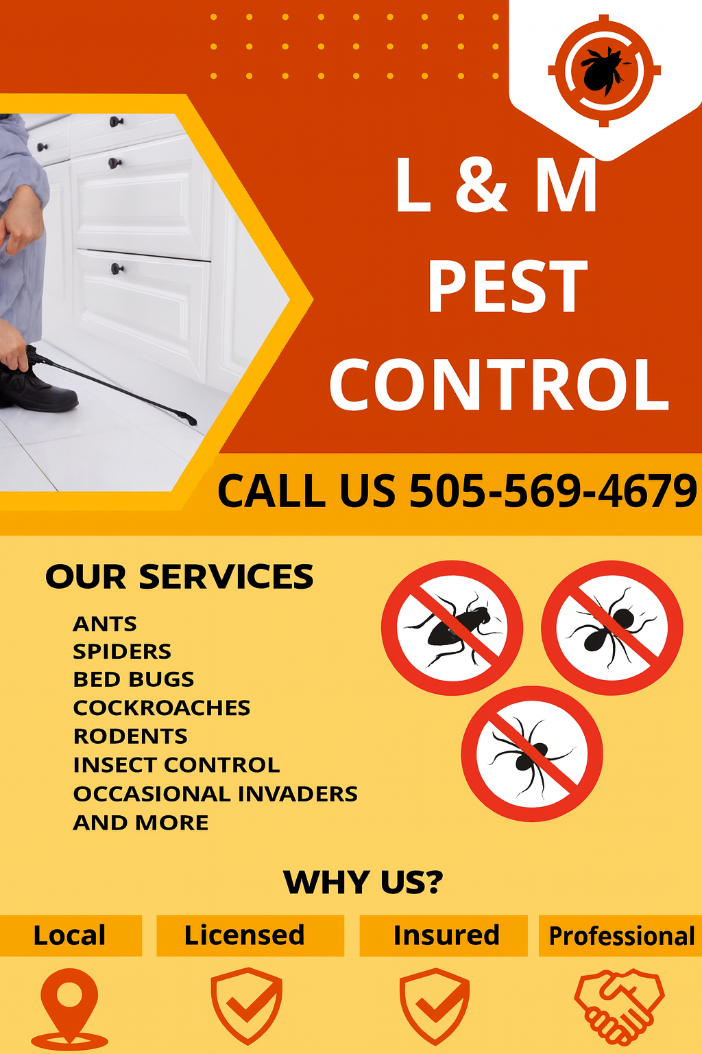 l and m pest control flyer