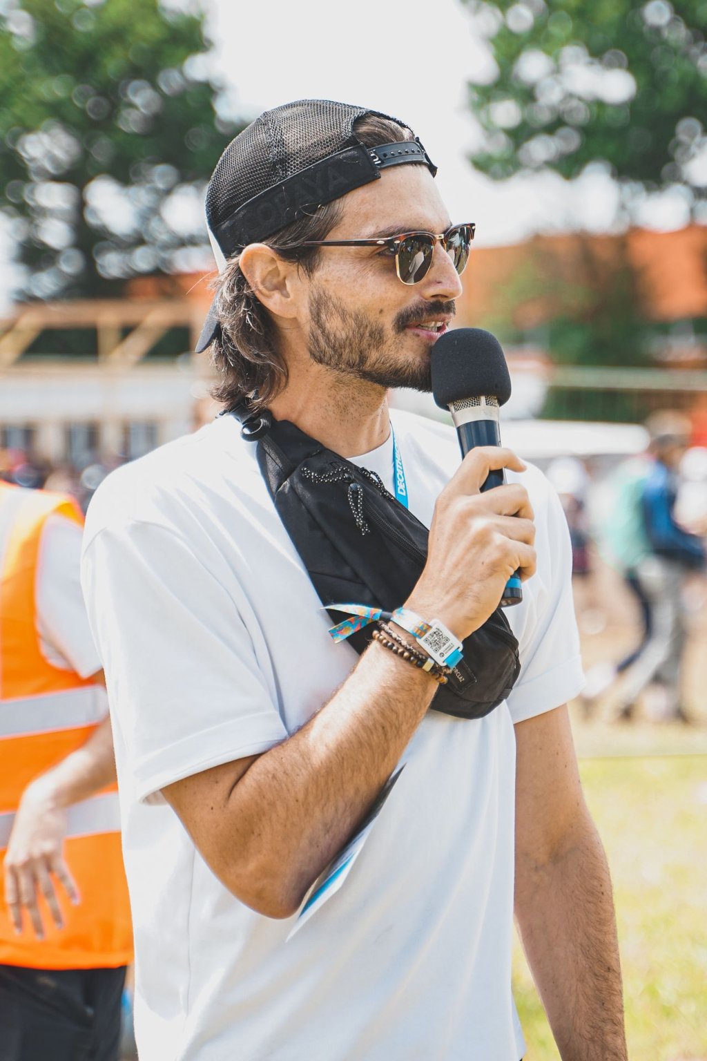 Victor Carrer, freelance événementiel sportif, régisseur, chef de projet et animateur micro. 