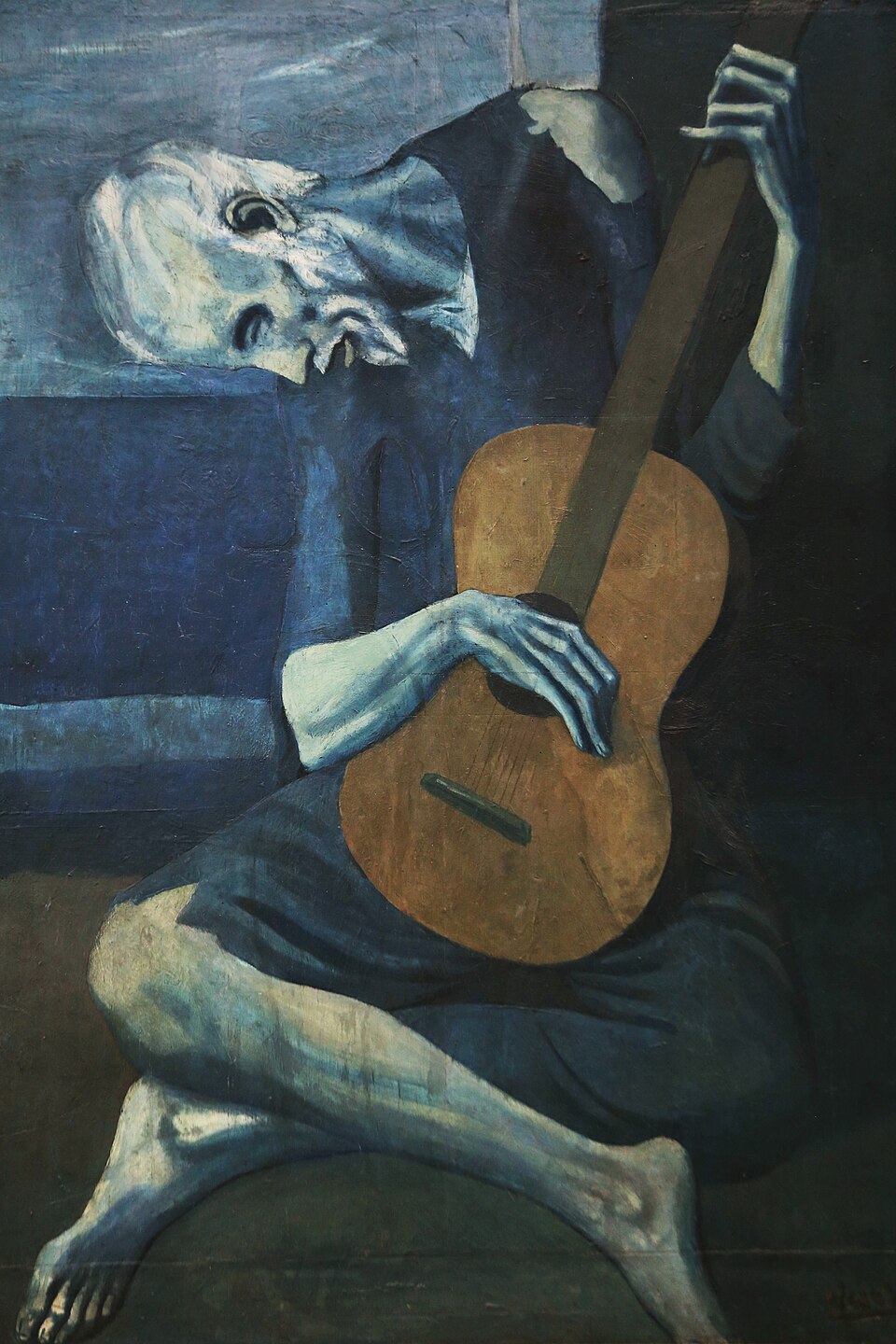the old guitarist by pablo picasso