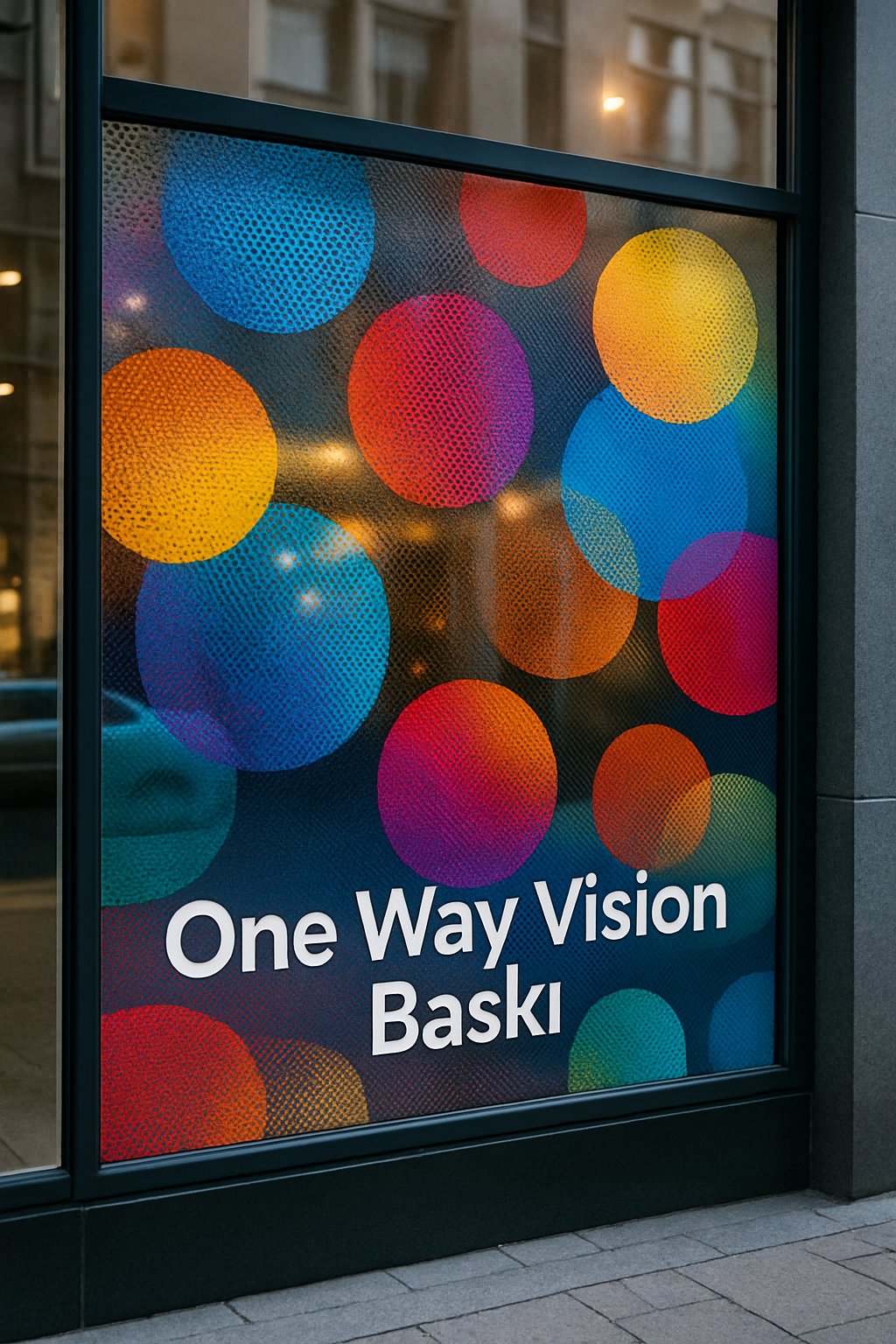 one way vision baskı