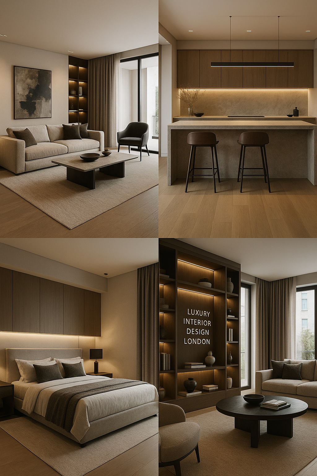 a bedroom with a bed, couch, and a couch