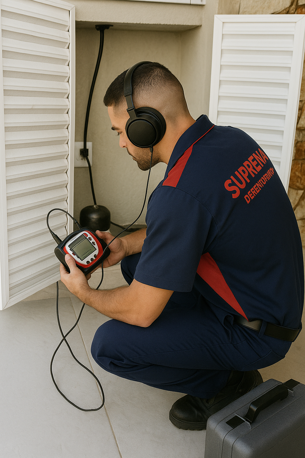 caça vazamento de geofone