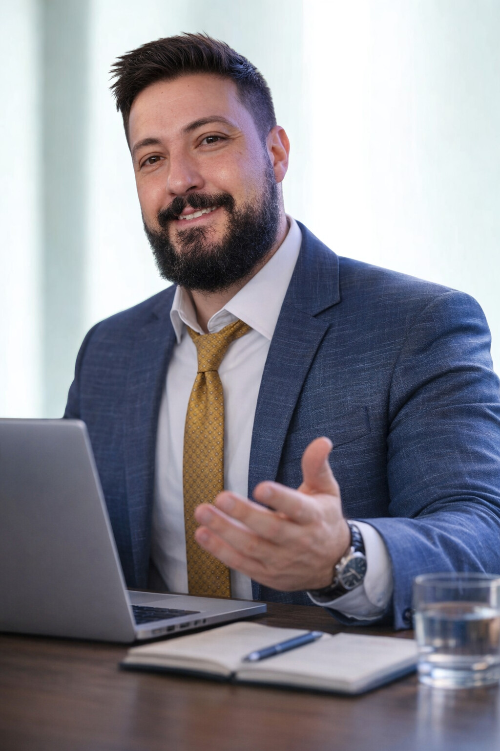 Uma foto institucional de Juarez Almeida Prado, advogado trabalhista.