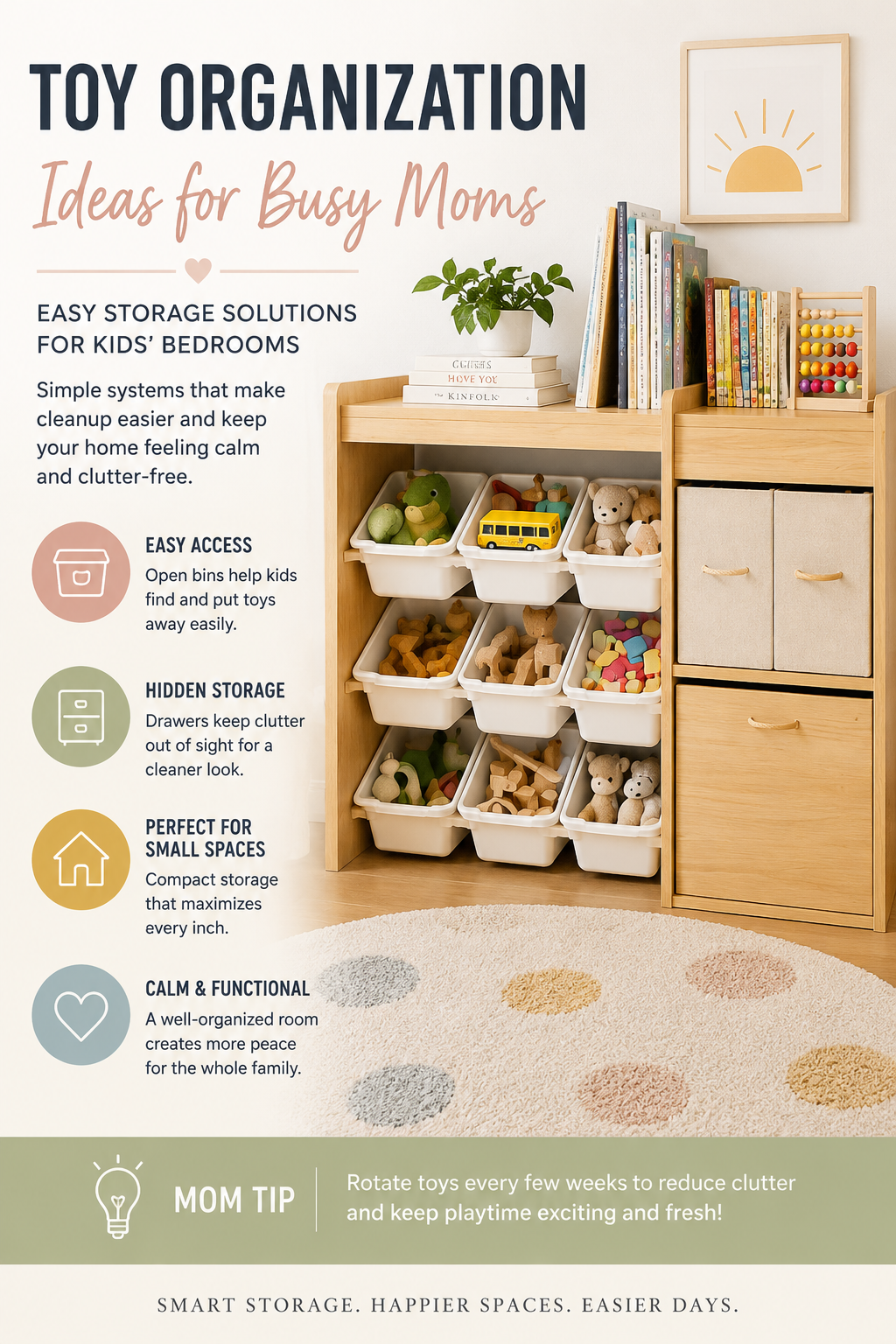 Toy organization ideas for busy moms and growing families