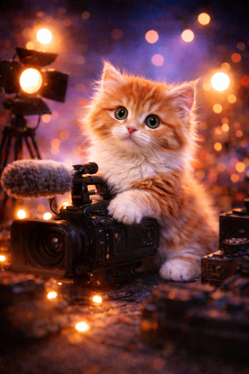 AI Cat Video Content Creation Studio Film VIdeographer kitty