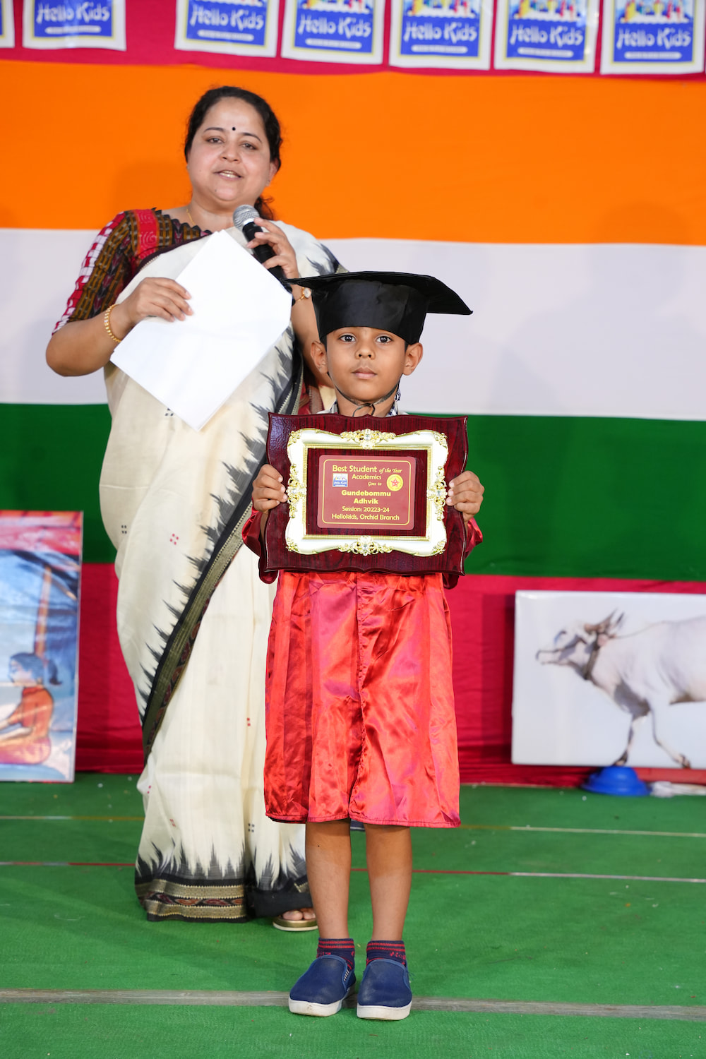 Student of the Year 2023 Academics winner Gundebommu Adhvik HelloKids Kondapur Hyderabad